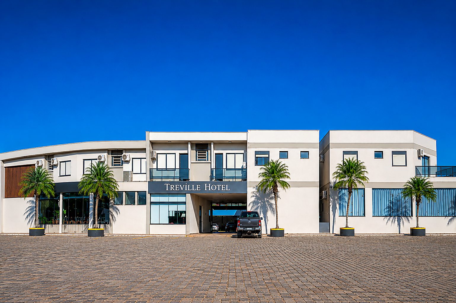 Fachada do Treville Hotel em Carazinho RS